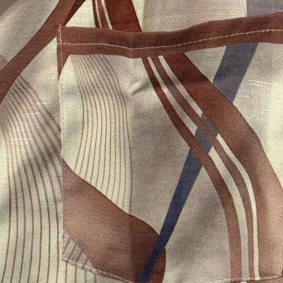 Stylish Men's Shirt in Brown and Blue Fits like 2XL - Picture 2 of 5